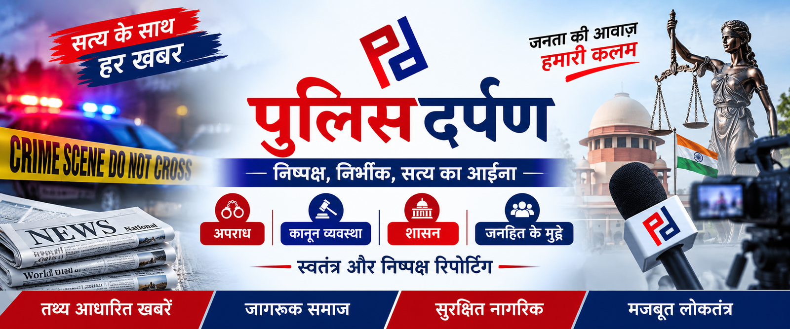 निष्पक्ष, निर्भीक, सत्य का आईना - पुलिस दर्पण पत्रकारिता